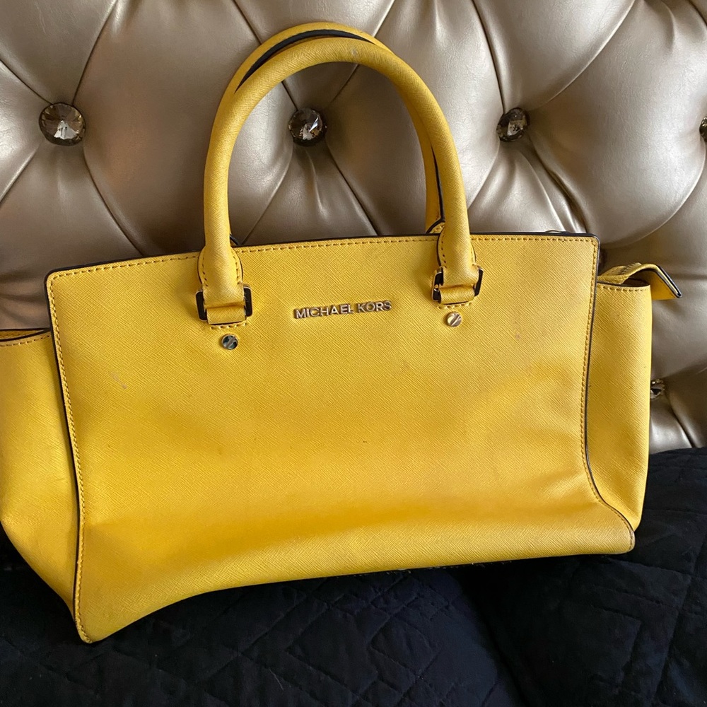Michael kors yellow handbag